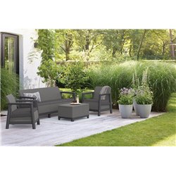 Комплект мебели Сканди (Scandi Linea 3 Seater Set ) графит