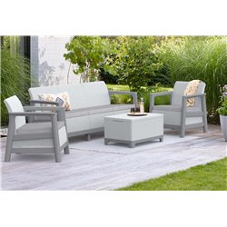 Комплект мебели Сканди (Scandi Linea 3 Seater Set ) пепельно серый