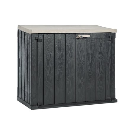 Ящик пластиковый TOOMAX Wood Style 842л АНТРАЦИТ/ТЁПЛО-СЕРЫЙ