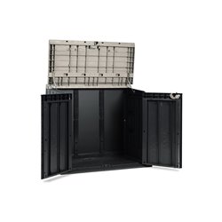Ящик пластиковый TOOMAX Wood Style 842л АНТРАЦИТ/ТЁПЛО-СЕРЫЙ