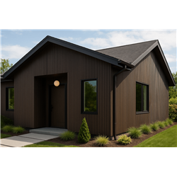 Фасадная реечная панель ДПК Holzhof Eco 219*26*3000мм, венге