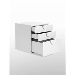 S02009 ПИКСИ комод 3 ящика 60x57x63, робкий подснежник