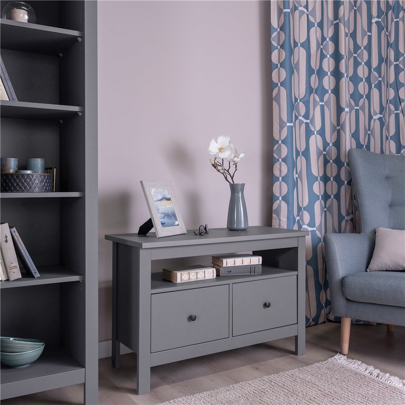 2.08.03.080.4 САГА тумба 2 ящика серая RU