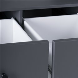 2.08.03.080.4 САГА тумба 2 ящика серая RU