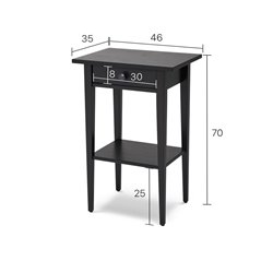 Тумба КЫМОР 1 ящик Черный