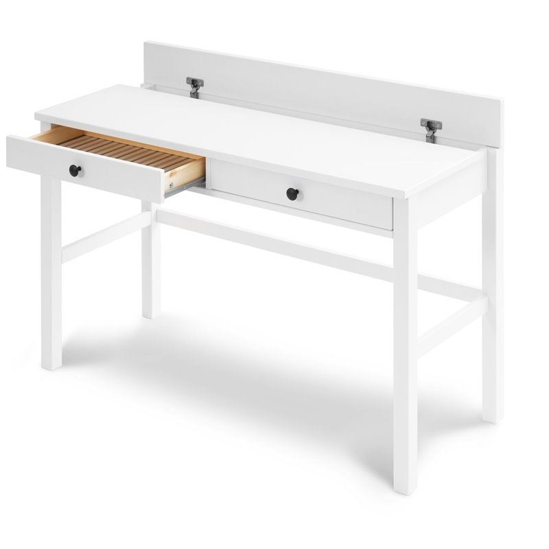 Письменный стол КЫМОР 121x47 Черный/Светло-коричневый