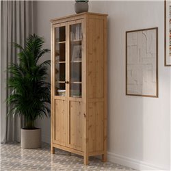 Шкаф КЫМОР Стекло/Панель 90 Светло-коричневый