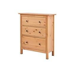 Комод КЫМОР 3 ящика МИНИ Светло-коричневый