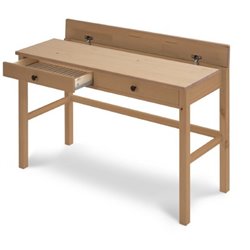 Письменный стол КЫМОР 121x47 Черный/Светло-коричневый