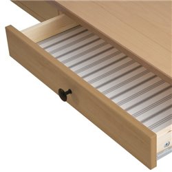 Письменный стол КЫМОР 121x47 Черный/Светло-коричневый