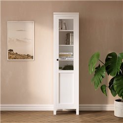 Шкаф КЫМОР Стекло/Панель 49 Белый