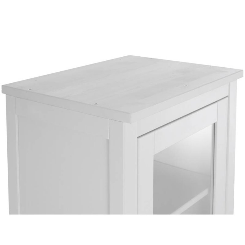 Шкаф КЫМОР Стекло/Панель 49 Белый