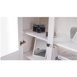 Шкаф КЫМОР Стекло/Панель 90 Белый