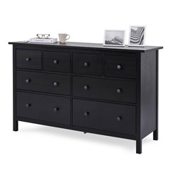 Комод КЫМОР 8 ящиков Черный