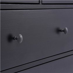 Комод КЫМОР 8 ящиков Черный