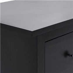 Комод КЫМОР 8 ящиков Черный