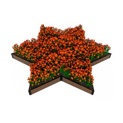 Доска грядочная Holzhof 150*25*2950мм, тиснение 3D