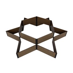 Доска грядочная Holzhof 150*25*2950мм, тиснение 3D