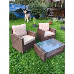 Комплект мебели из искусственного ротанга Сантьяго Balcony Set Шоколад