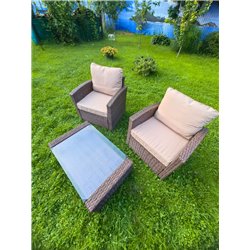 Комплект мебели из искусственного ротанга Сантьяго Balcony Set Шоколад