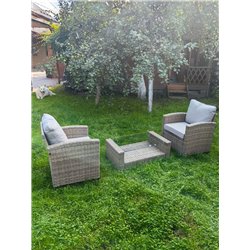 Комплект мебели из искусственного ротанга Сантьяго Balcony Set Greige