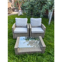 Комплект мебели из искусственного ротанга Сантьяго Balcony Set Greige