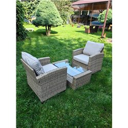 Комплект мебели из искусственного ротанга Сантьяго Balcony Set Greige