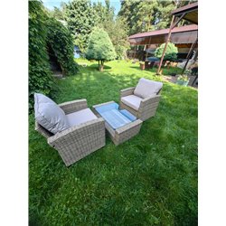 Комплект мебели из искусственного ротанга Сантьяго Balcony Set Greige