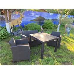 Комплект мебели под искусственный ротанг для отдыха Калифорния «California Lunch Set» арт.77787/77763/8422