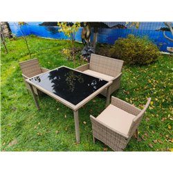 Комплект мебели из искусственного ротанга Анкор Lunch Set Greige