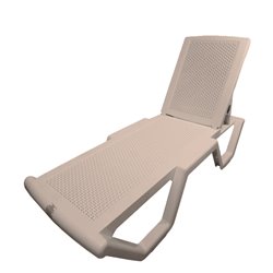 Шезлонг под ротанг Сантьяго Ротанг “SANTIAGO RATTAN” — Слоновая кость