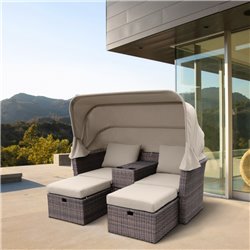 Комплект плетеной мебели AFM-330B Brown