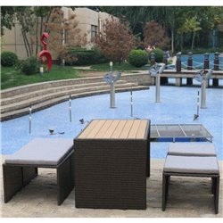 Плетеный диван-трансформер S330A-W63 Brown