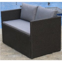 Плетеный диван-трансформер S330A-W63 Brown