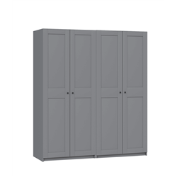 Шкаф Гардероб IKEA PAX 200x60x233 см (серый)