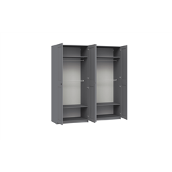 Шкаф Гардероб IKEA PAX 200x60x233 см (серый)