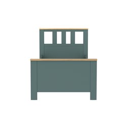 Спальня Сага комплект 2 (темно-бирюзовый, ясень)