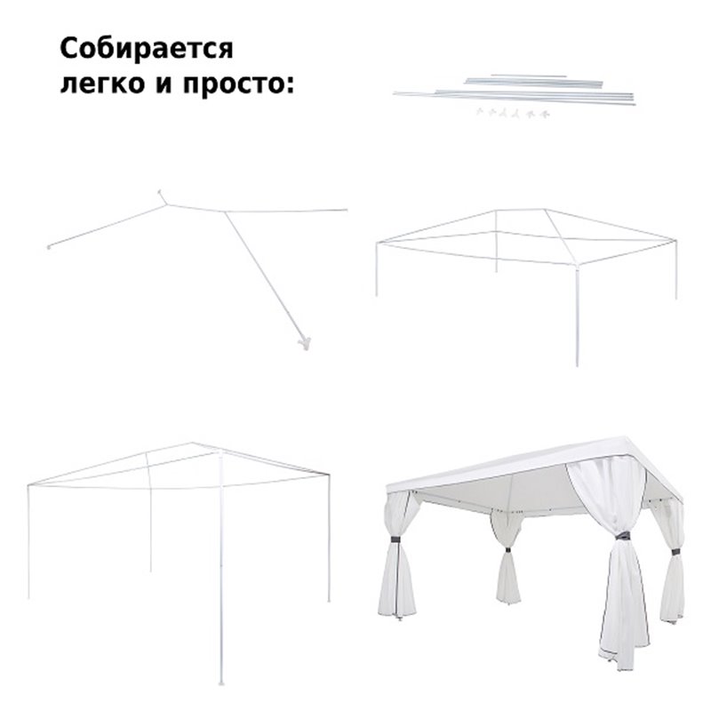 Шатер-беседка Green Glade 1050 3х4х2