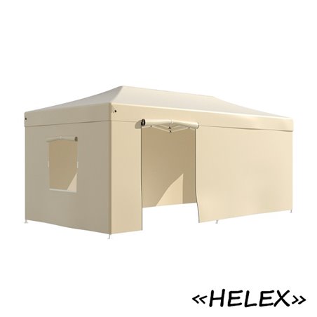 Тент-шатер быстросборный Helex 4361 3х6х3м полиэстер шампань