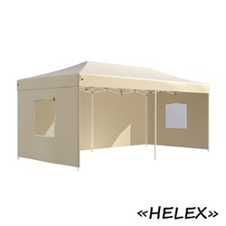Тент-шатер быстросборный Helex 4361 3х6х3м полиэстер шампань
