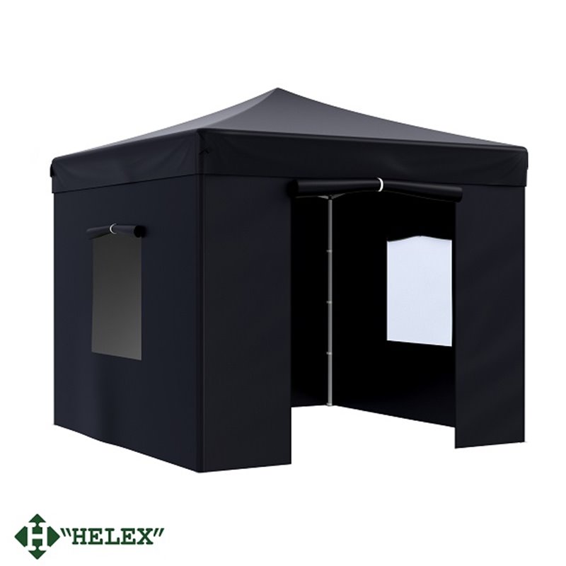 Тент-шатер быстросборный Helex 4332 3x3х3м полиэстер черный