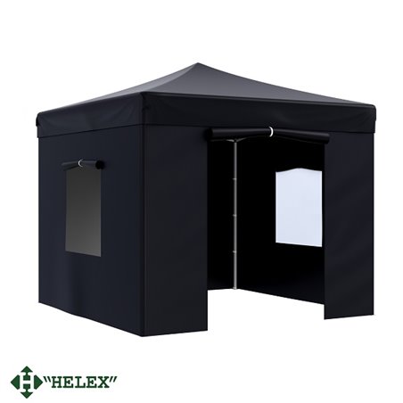 Тент-шатер быстросборный Helex 4332 3x3х3м полиэстер черный