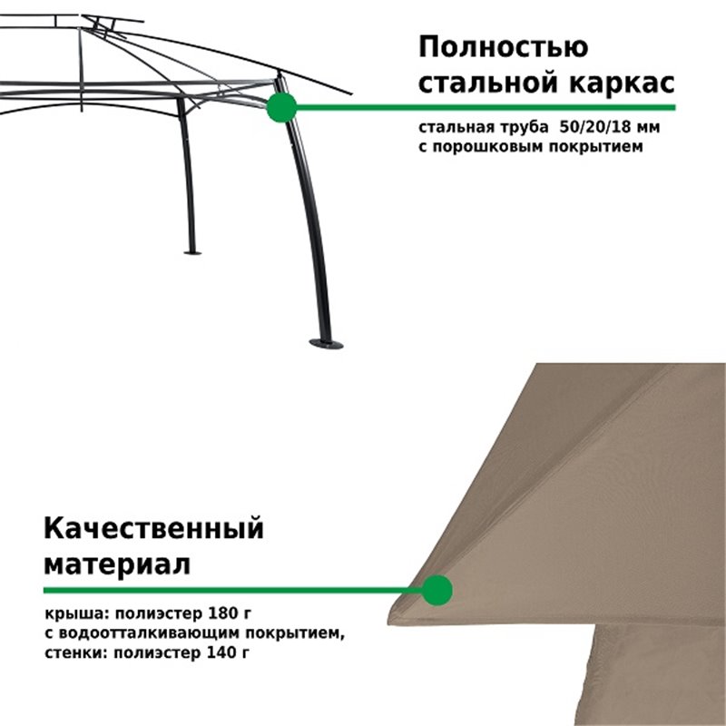 Тент садовый Green Glade 1151 3х6х2