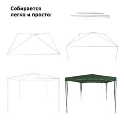 Тент садовый Green Glade 1023 3х3х2,5 полиэстер