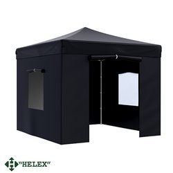 Тент-шатер быстросборный Helex 24332 3x3х3м полиэстер чёрный