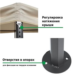 Шатер-беседка Green Glade 1080 2х2х2м полиэстер