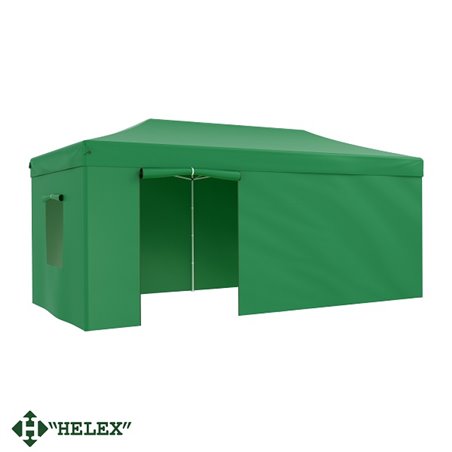 Тент-шатер быстросборный Helex 24366 6х3x3м полиэстер зеленый